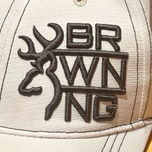 Browning Hat buck logo White Baseball style cap Adjustable Unisex